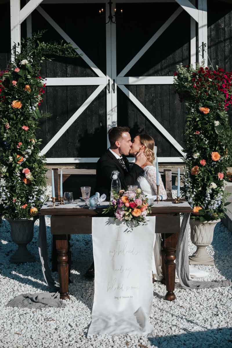 Floral Reef Designs - Ottawa Wedding and Event Florist - Joel and Justyna Photography - Alyssa and Jesse wedding at Bleeks and Bergamot warm colourful florals 10